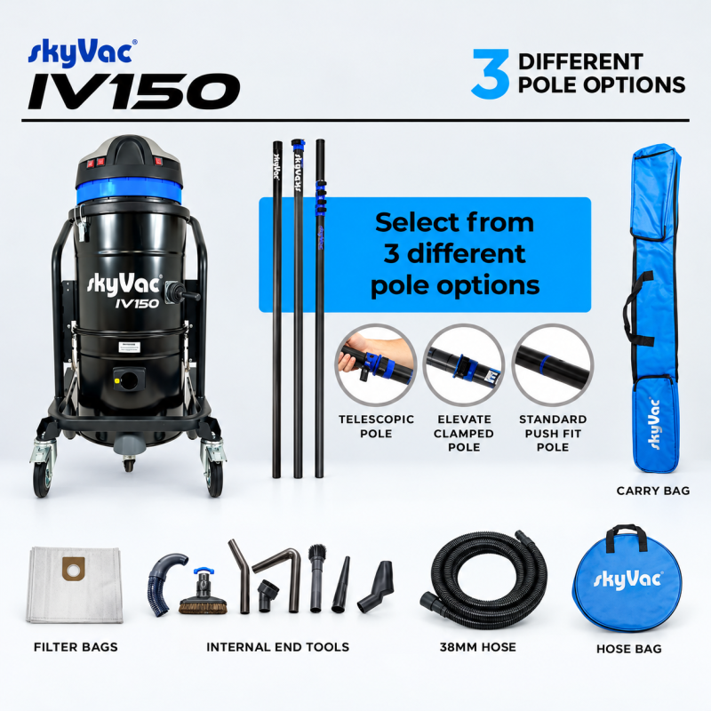 Item Aspirateur industriel IV 150 haute performance pour nettoyage intérieur jusqu’à 12 mètres