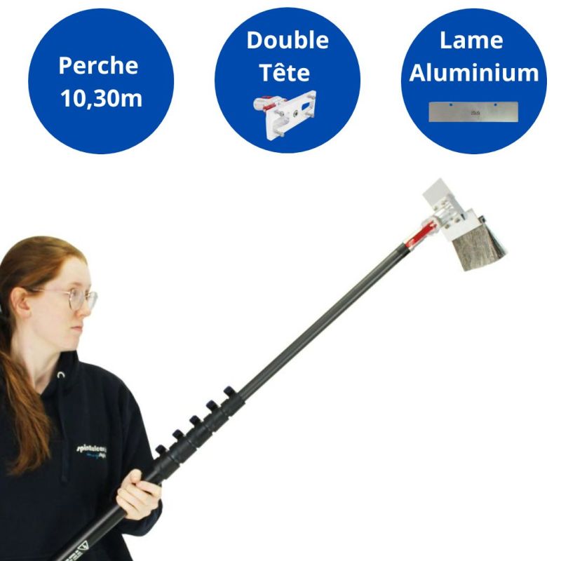Item Kit SkyScraper double tête & perche 10,30m