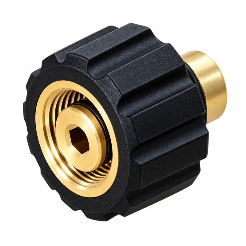 Raccord de connecteur femelle fileté M22 haute pression, avec filetage femelle 1/4 pouce