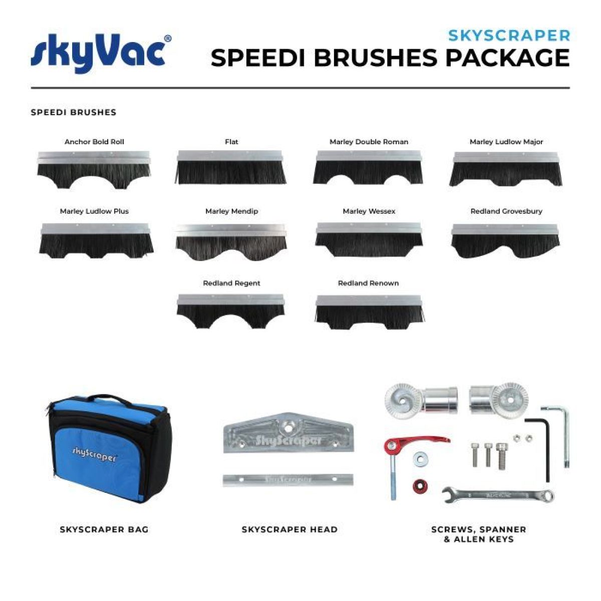 Item Kit SkyScraper double tête + Brosse speedi