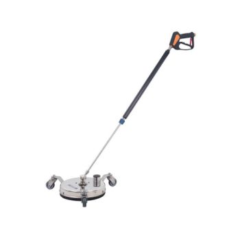 Mosmatic Nettoyeur de surface - 300mm avec jupe à brosse et un port d'aspiration 2x buses - 275 bar